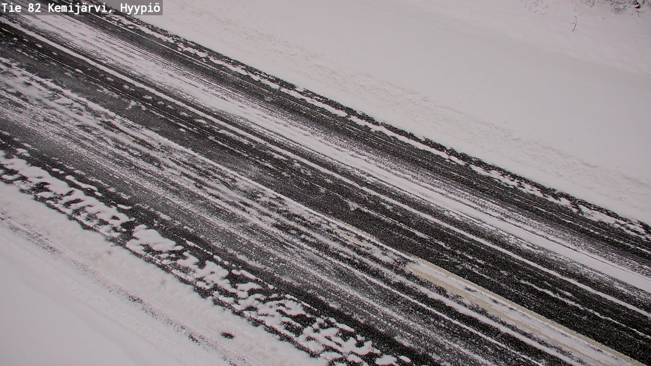Weather Camera Image Väg 5 Kemi träsk, hyypiö, Kemijärvi, Lappi