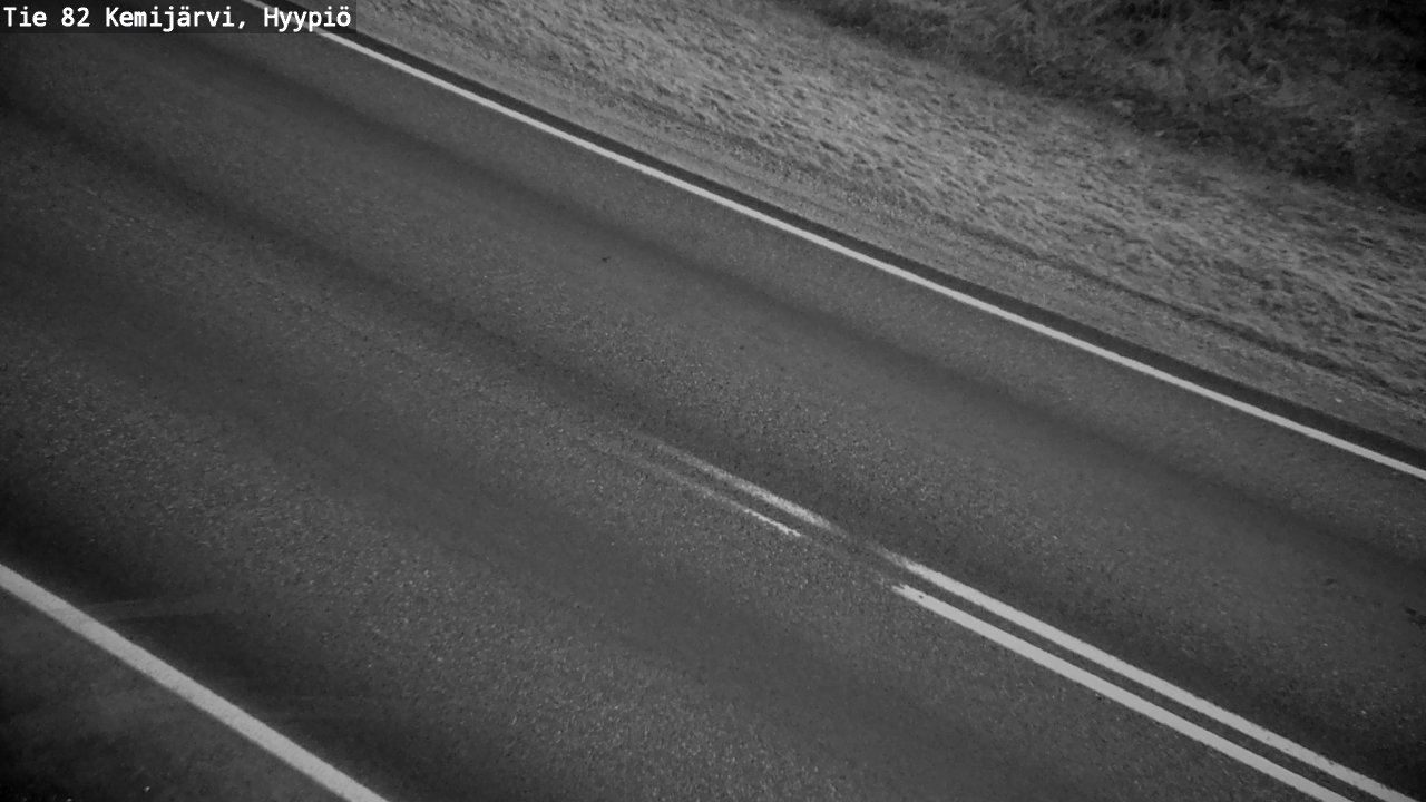 Weather Camera Image Road 82 Kemijärvi, Hyypiö, Kemijärvi, Lappi