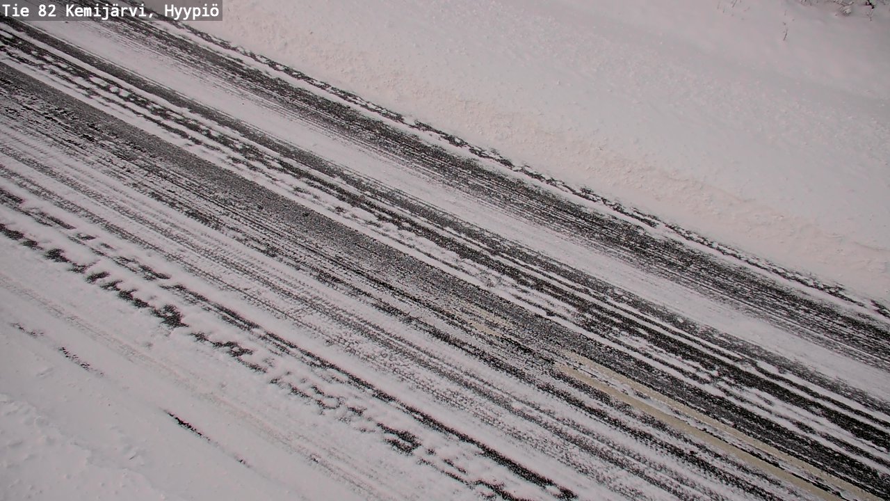 Weather Camera Image Road 82 Kemijärvi, Hyypiö, Kemijärvi, Lappi