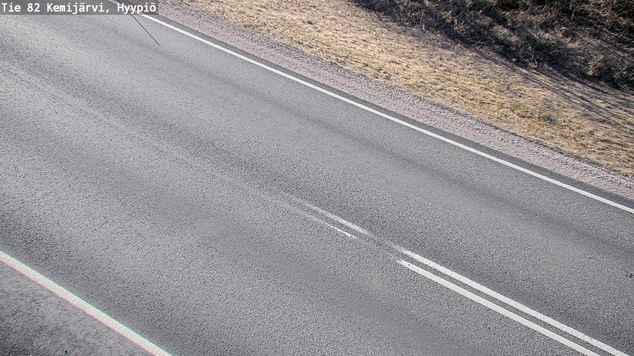 Weather Camera Image Väg 5 Kemi träsk, hyypiö, Kemijärvi, Lappi