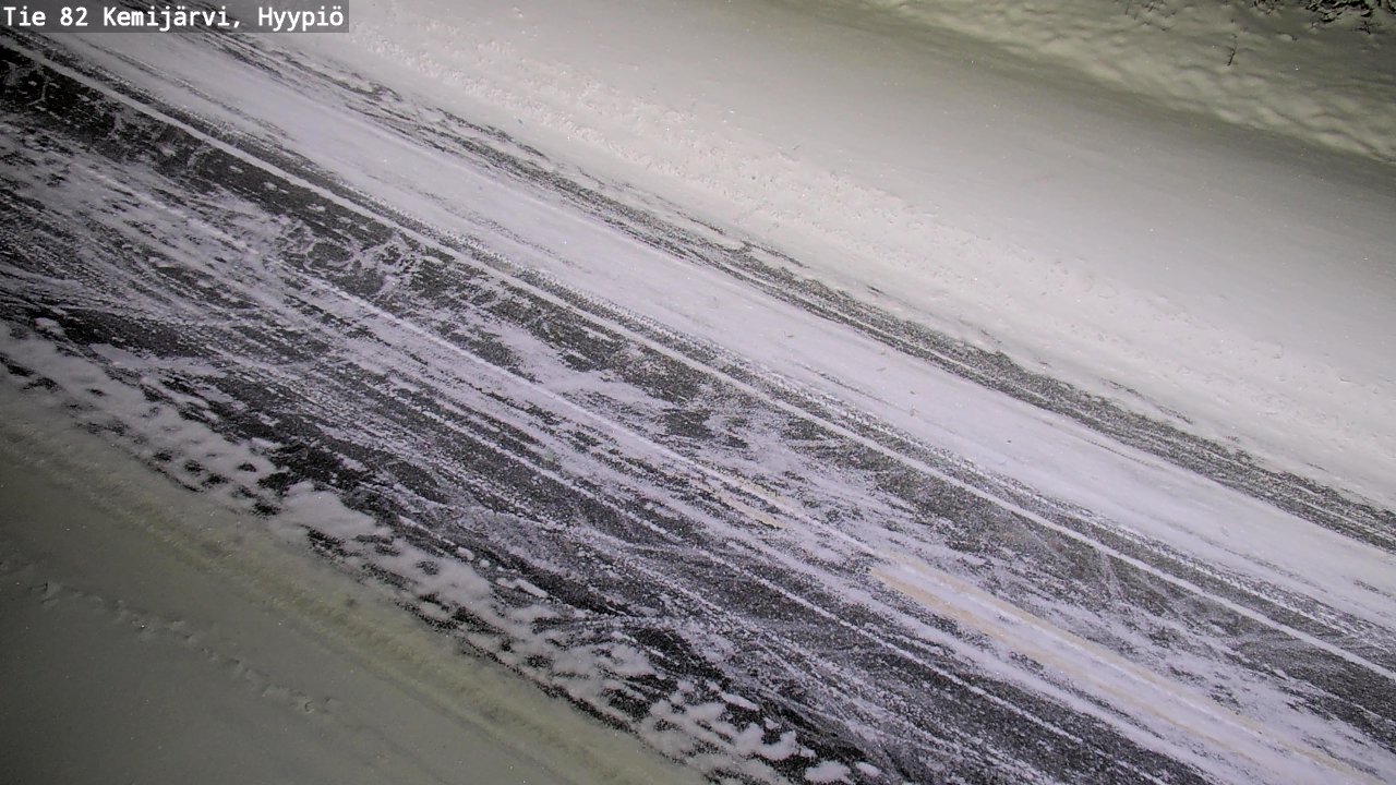 Weather Camera Image Väg 5 Kemi träsk, hyypiö, Kemijärvi, Lappi