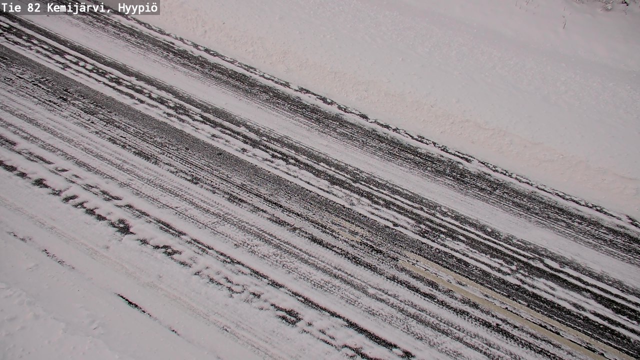 Weather Camera Image Road 82 Kemijärvi, Hyypiö, Kemijärvi, Lappi