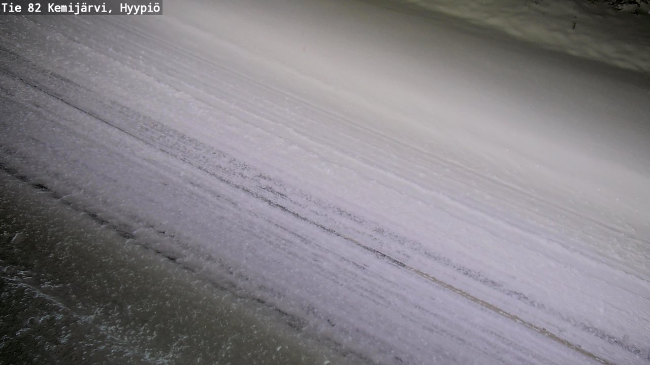Weather Camera Image Väg 5 Kemi träsk, hyypiö, Kemijärvi, Lappi