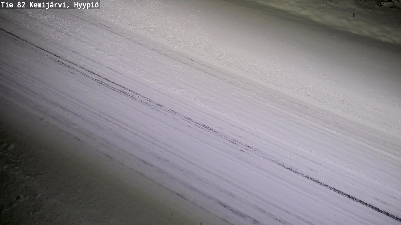 Weather Camera Image Väg 5 Kemi träsk, hyypiö, Kemijärvi, Lappi
