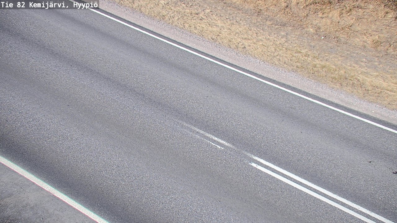 Weather Camera Image Väg 5 Kemi träsk, hyypiö, Kemijärvi, Lappi