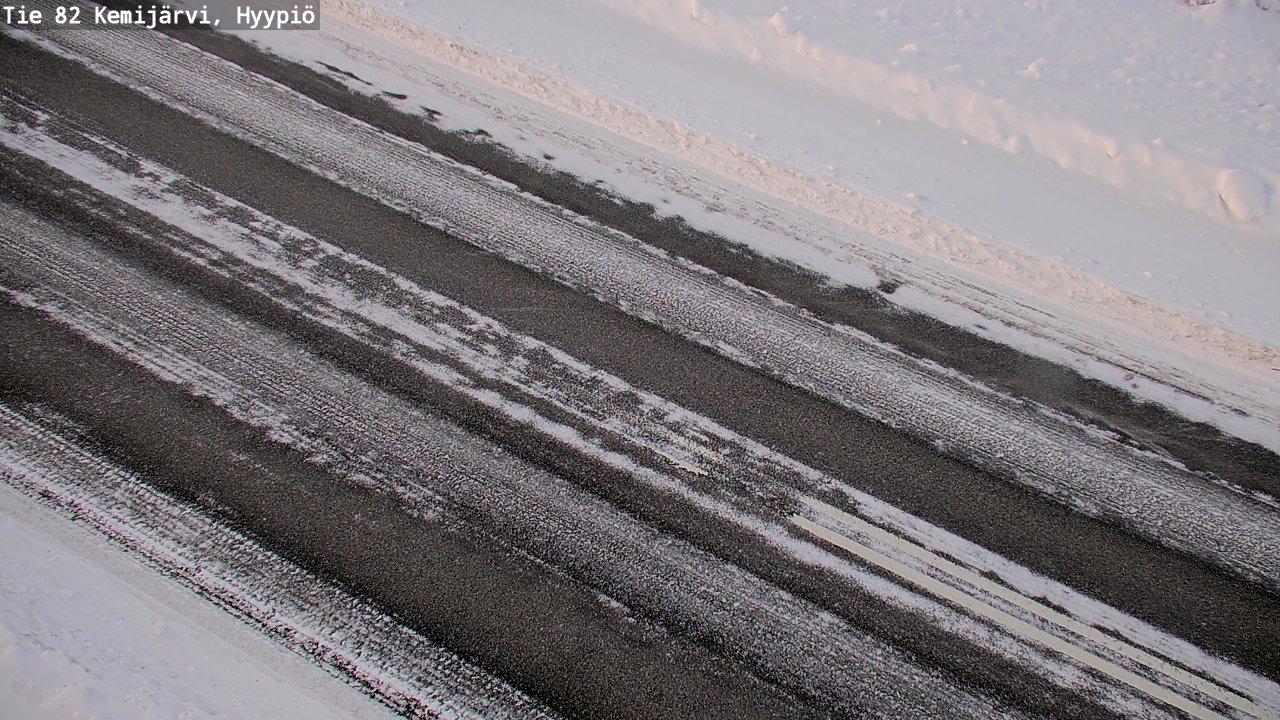 Weather Camera Image Väg 5 Kemi träsk, hyypiö, Kemijärvi, Lappi