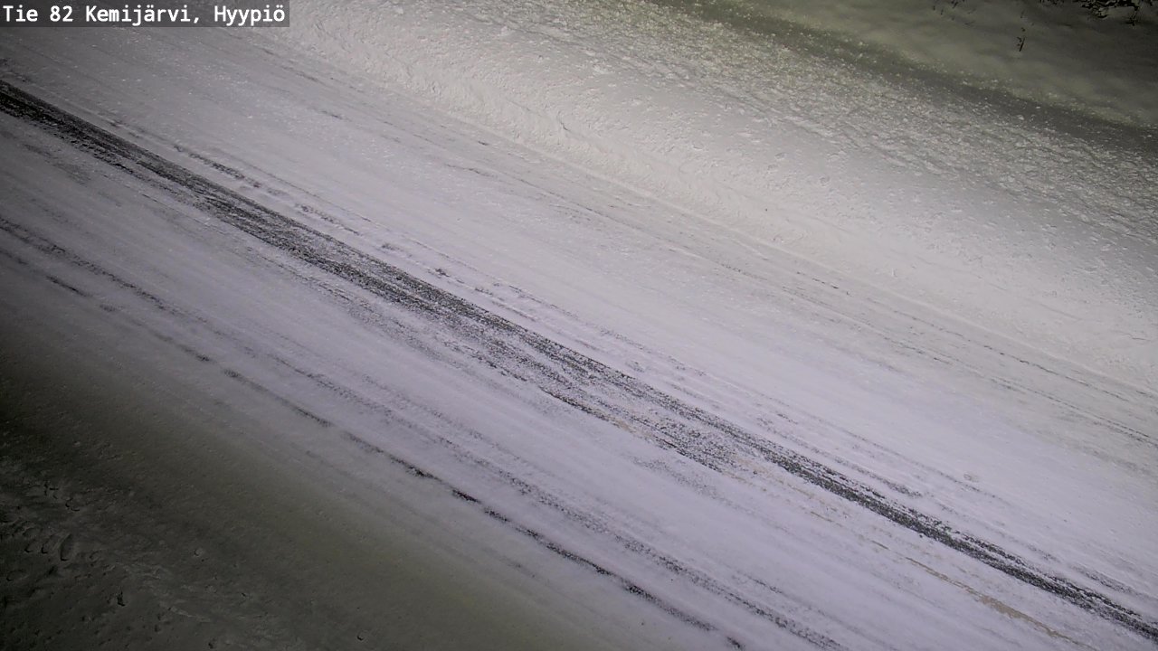 Weather Camera Image Road 82 Kemijärvi, Hyypiö, Kemijärvi, Lappi