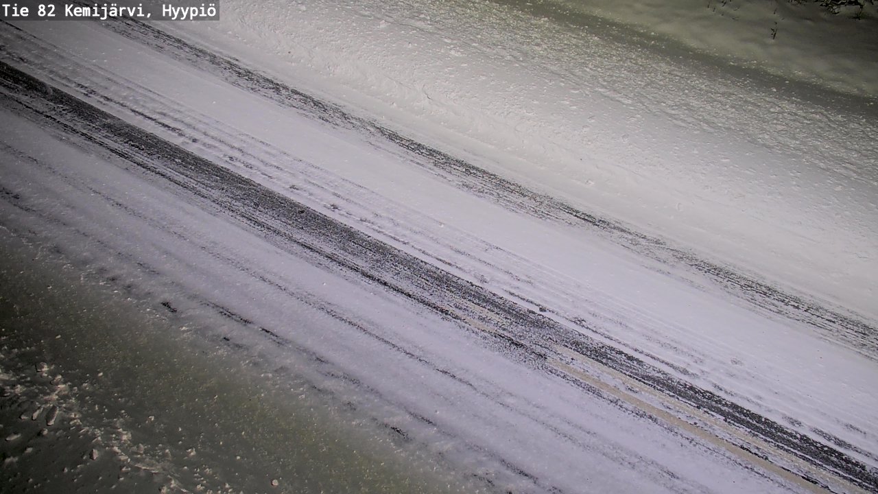 Weather Camera Image Road 82 Kemijärvi, Hyypiö, Kemijärvi, Lappi