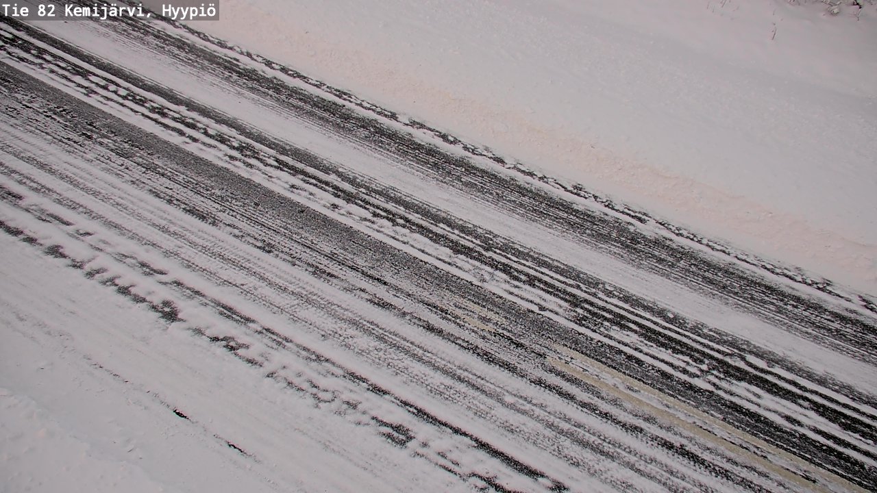 Weather Camera Image Road 82 Kemijärvi, Hyypiö, Kemijärvi, Lappi