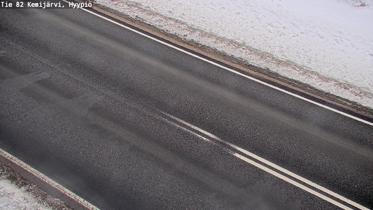 Weather Camera Image Road 82 Kemijärvi, Hyypiö, Kemijärvi, Lappi