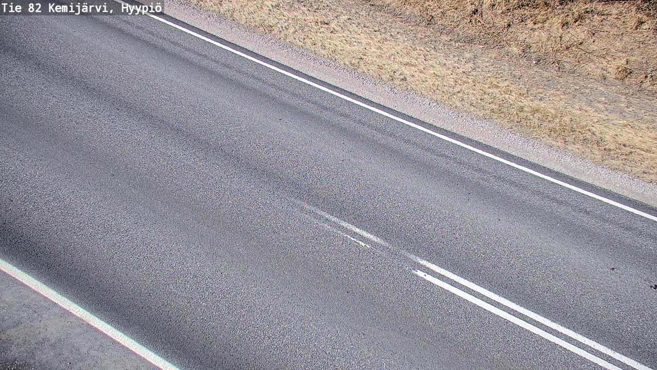 Weather Camera Image Väg 5 Kemi träsk, hyypiö, Kemijärvi, Lappi