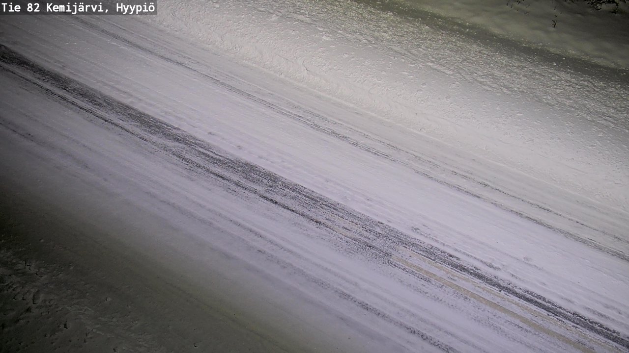 Weather Camera Image Road 82 Kemijärvi, Hyypiö, Kemijärvi, Lappi