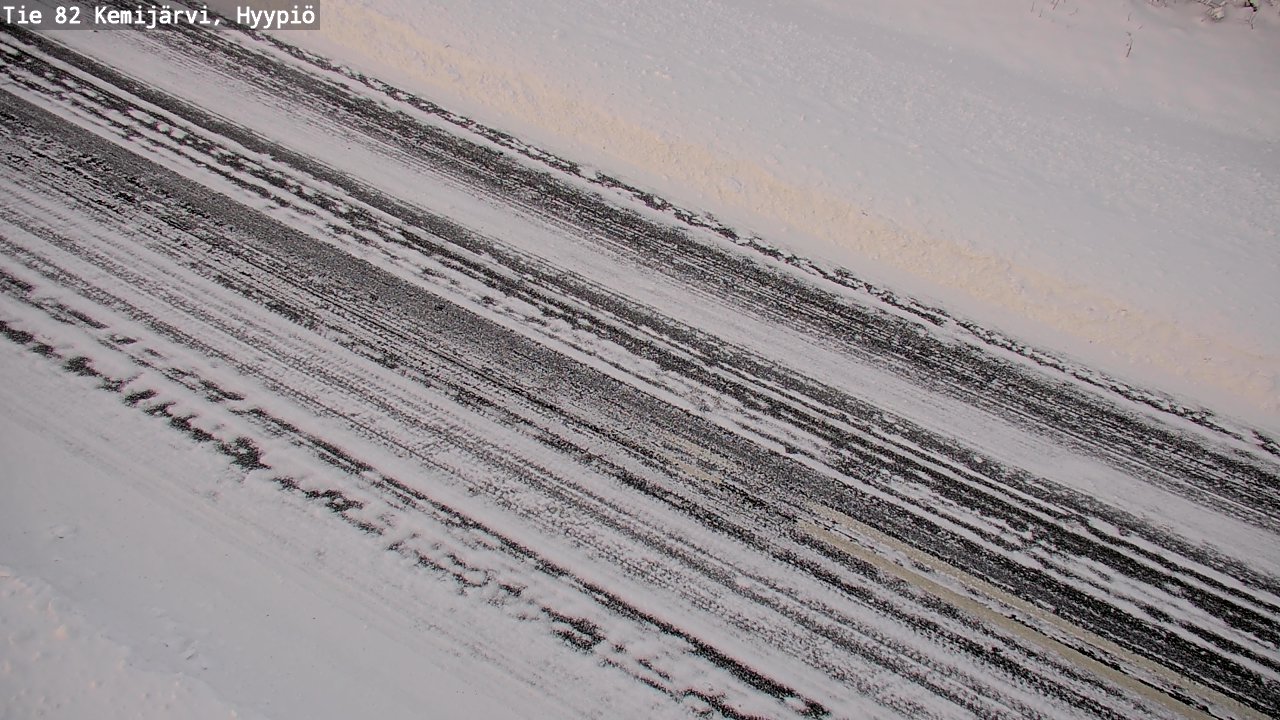 Weather Camera Image Road 82 Kemijärvi, Hyypiö, Kemijärvi, Lappi