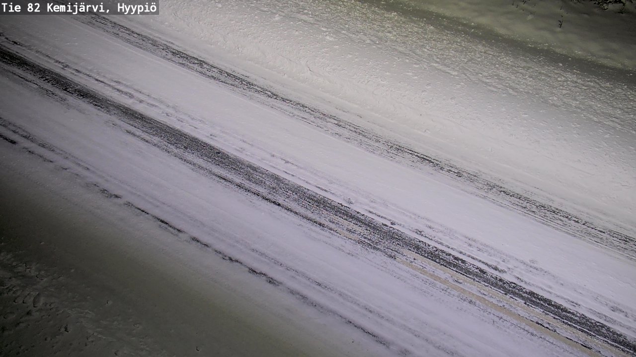 Weather Camera Image Road 82 Kemijärvi, Hyypiö, Kemijärvi, Lappi