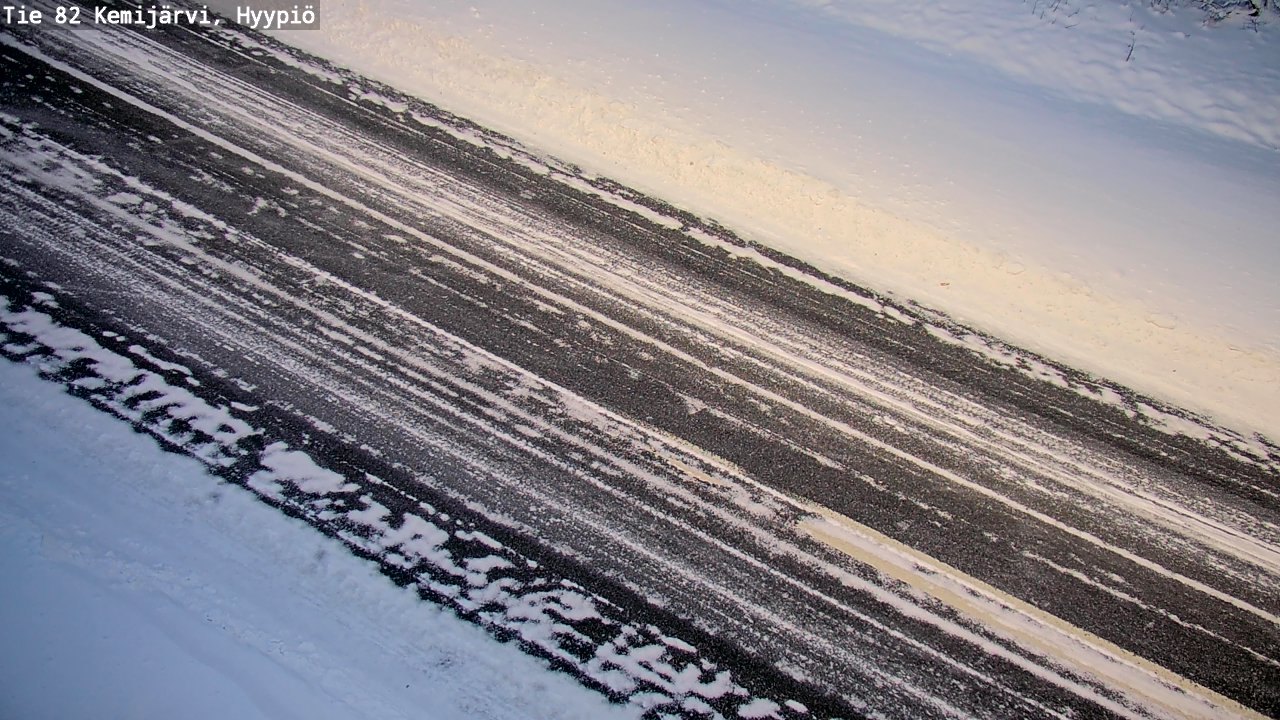 Weather Camera Image Väg 5 Kemi träsk, hyypiö, Kemijärvi, Lappi