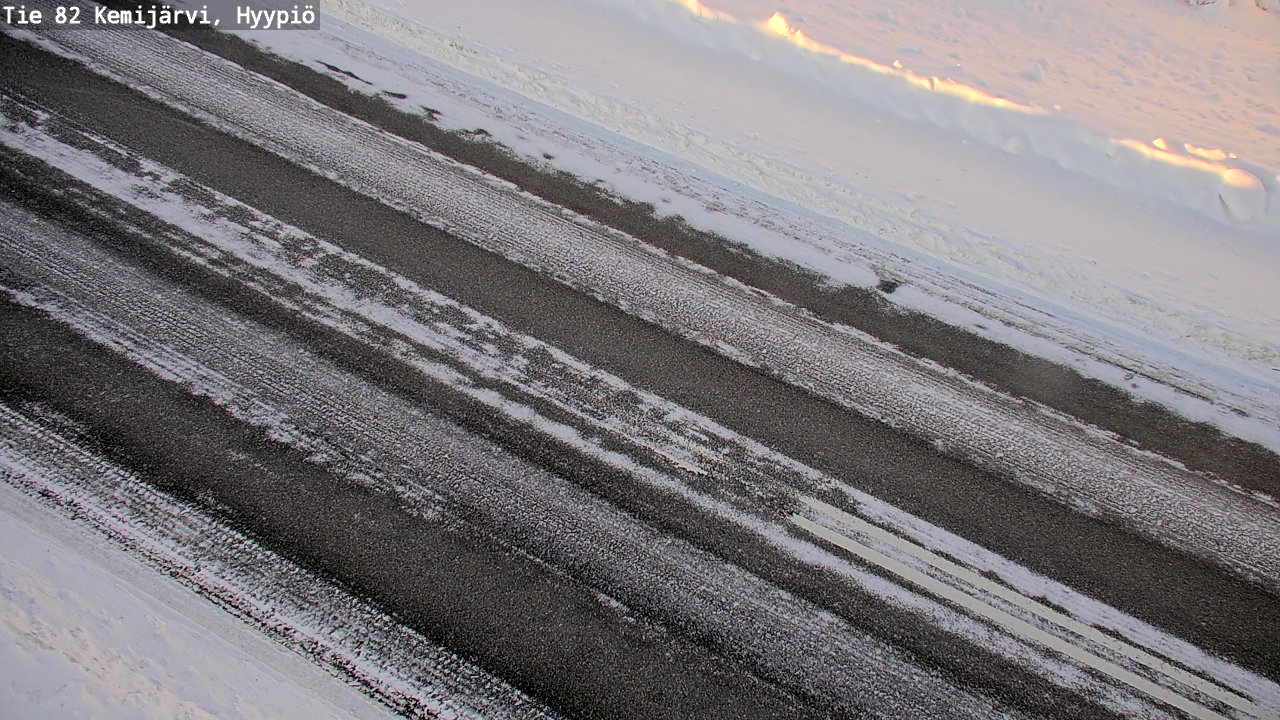 Weather Camera Image Väg 5 Kemi träsk, hyypiö, Kemijärvi, Lappi