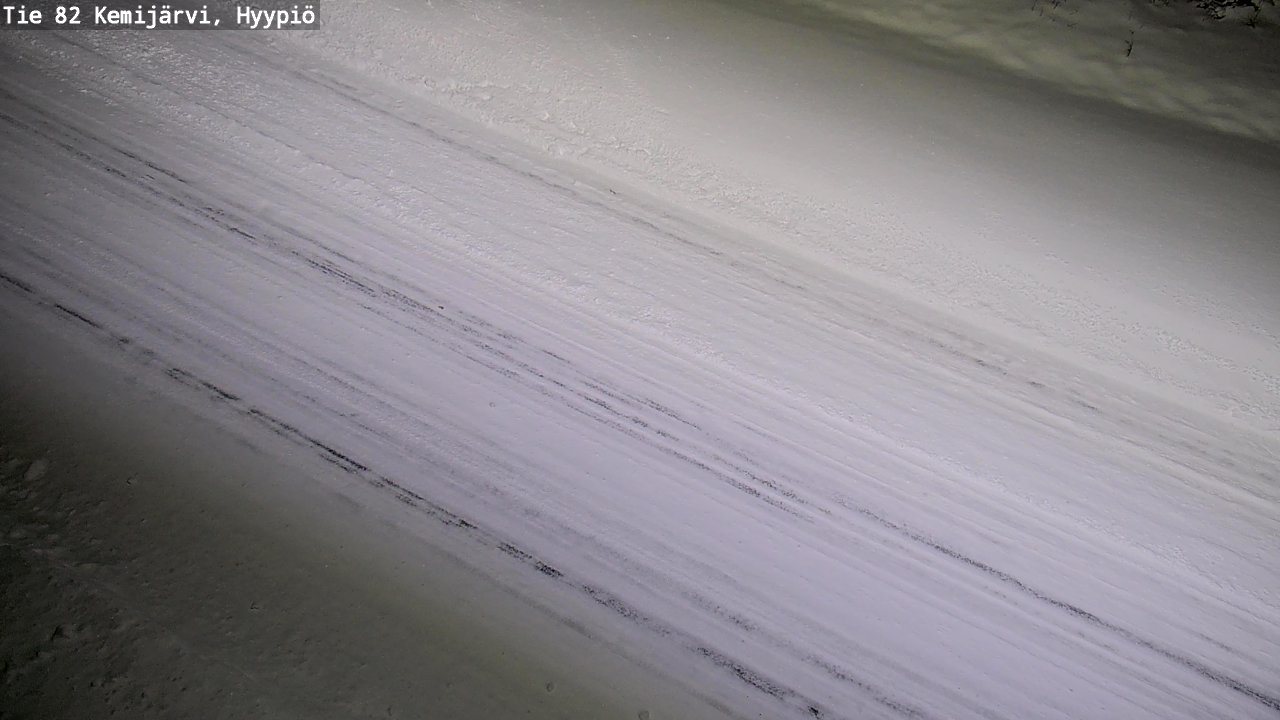 Weather Camera Image Väg 5 Kemi träsk, hyypiö, Kemijärvi, Lappi