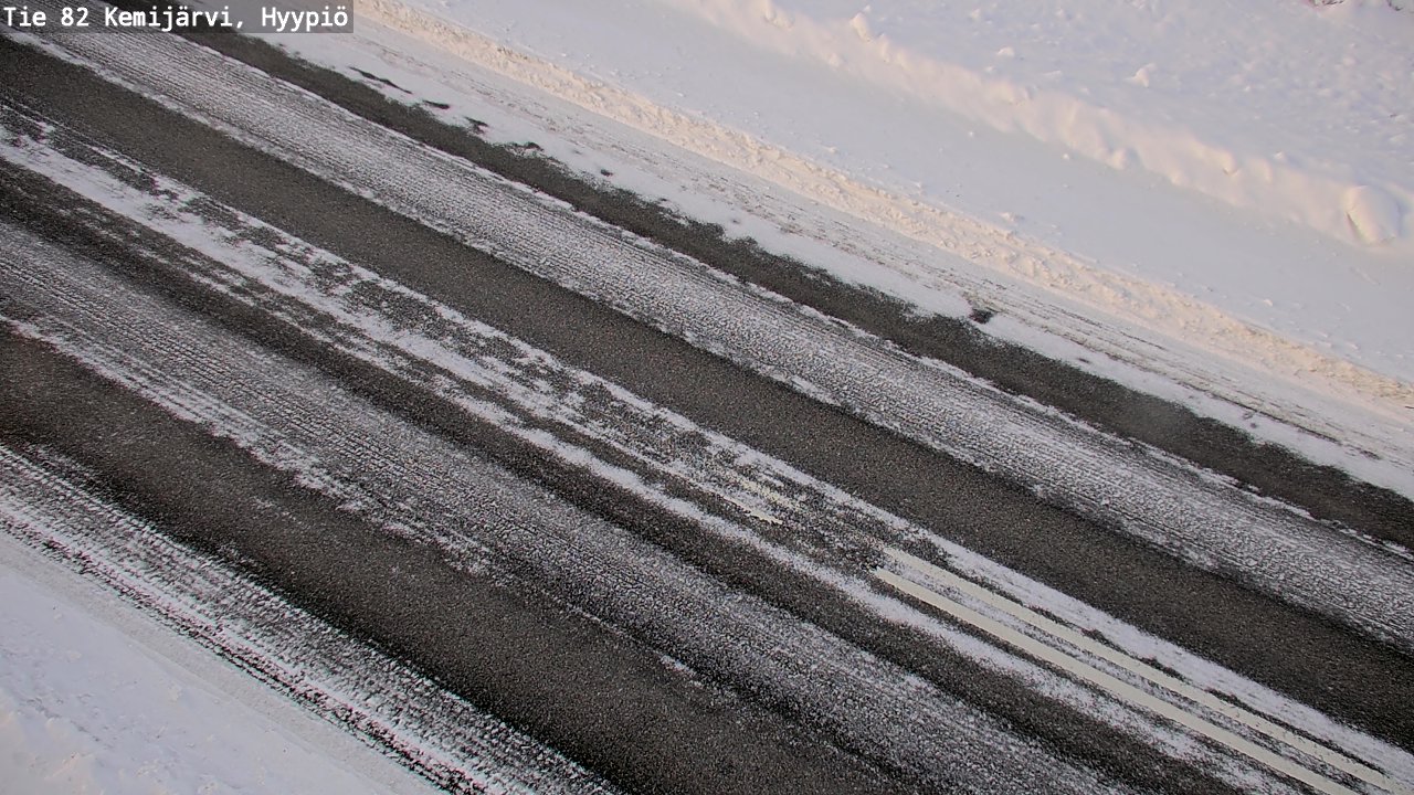 Weather Camera Image Väg 5 Kemi träsk, hyypiö, Kemijärvi, Lappi