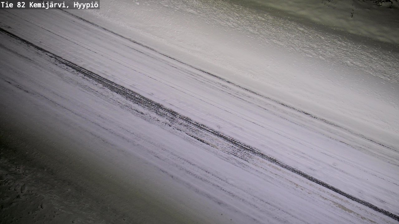 Weather Camera Image Road 82 Kemijärvi, Hyypiö, Kemijärvi, Lappi