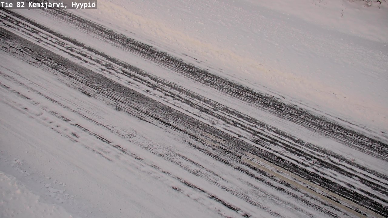 Weather Camera Image Road 82 Kemijärvi, Hyypiö, Kemijärvi, Lappi