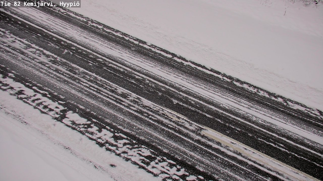 Weather Camera Image Väg 5 Kemi träsk, hyypiö, Kemijärvi, Lappi