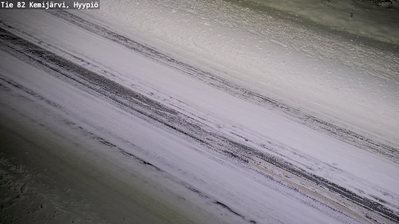 Weather Camera Image Road 82 Kemijärvi, Hyypiö, Kemijärvi, Lappi