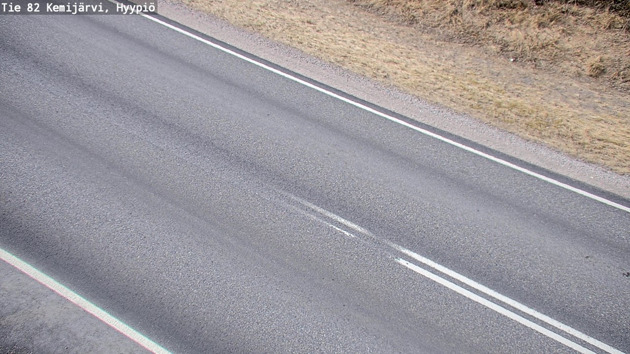 Weather Camera Image Väg 5 Kemi träsk, hyypiö, Kemijärvi, Lappi