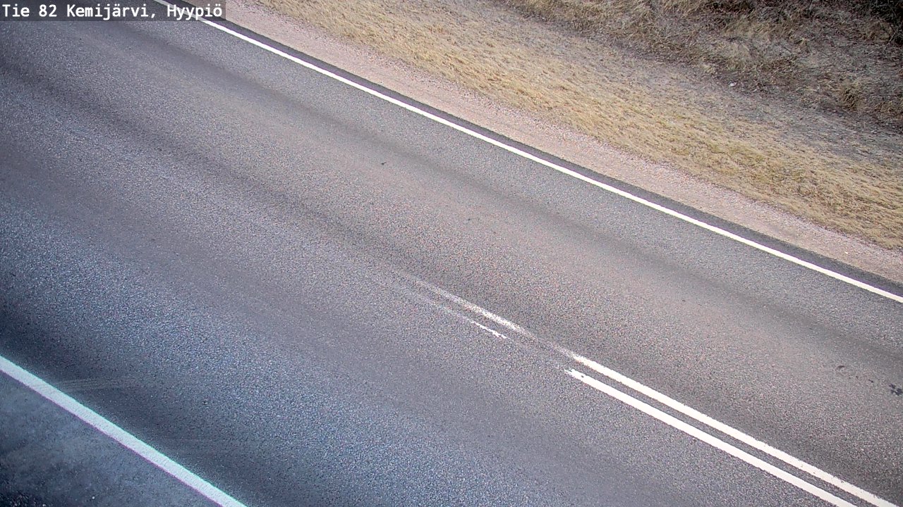 Weather Camera Image Road 82 Kemijärvi, Hyypiö, Kemijärvi, Lappi