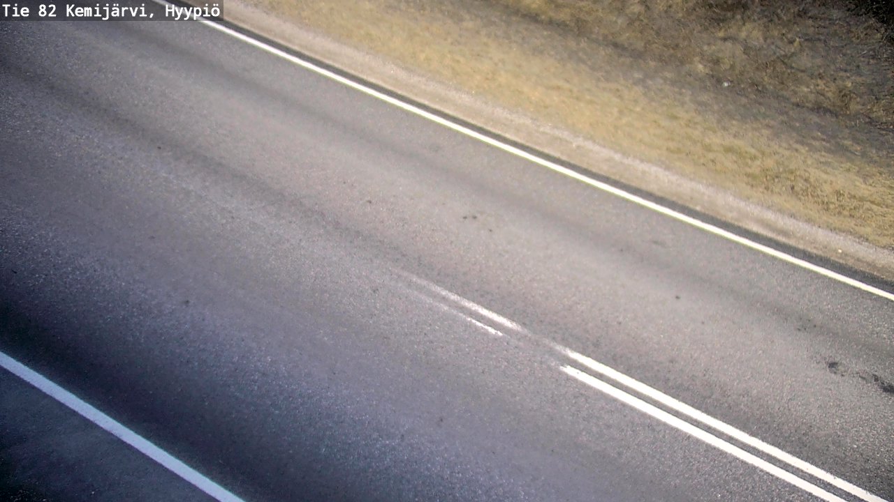 Weather Camera Image Väg 5 Kemi träsk, hyypiö, Kemijärvi, Lappi