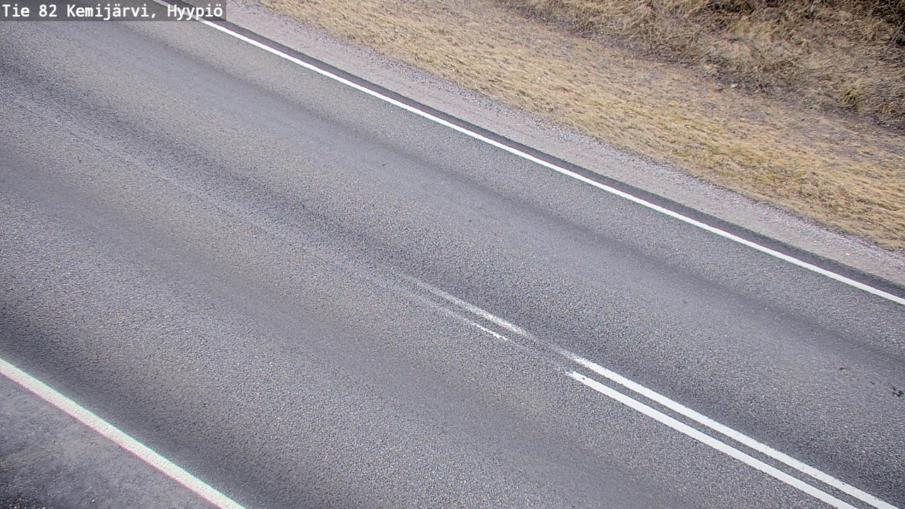 Weather Camera Image Väg 5 Kemi träsk, hyypiö, Kemijärvi, Lappi
