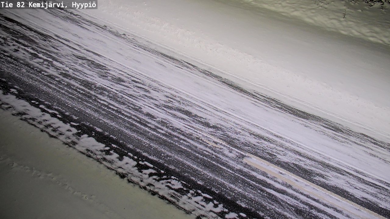 Weather Camera Image Väg 5 Kemi träsk, hyypiö, Kemijärvi, Lappi