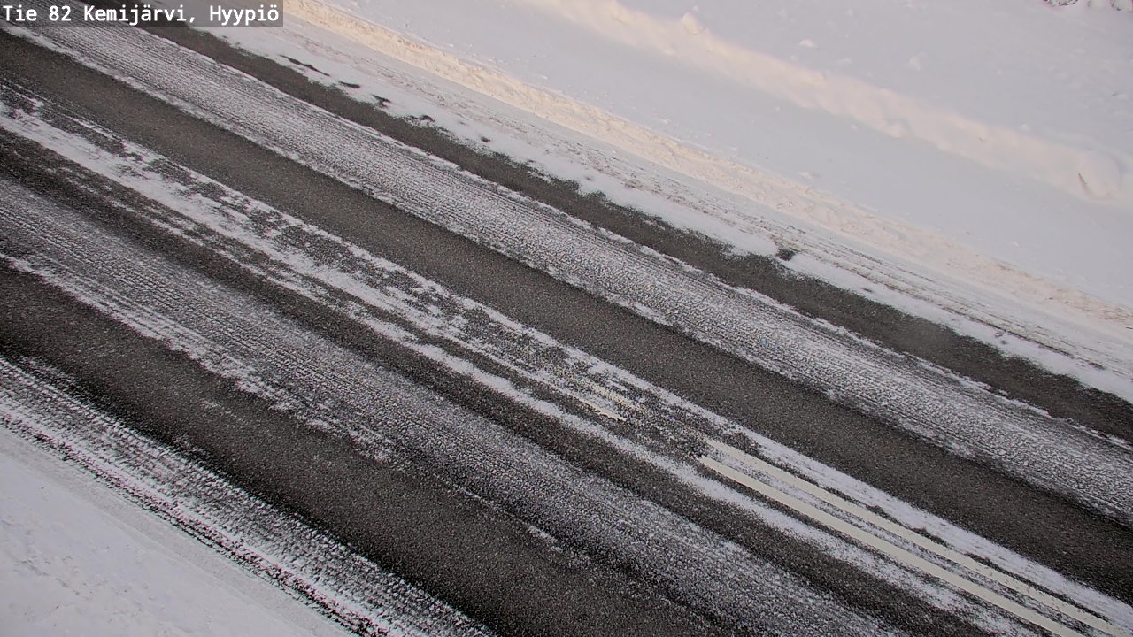 Weather Camera Image Väg 5 Kemi träsk, hyypiö, Kemijärvi, Lappi