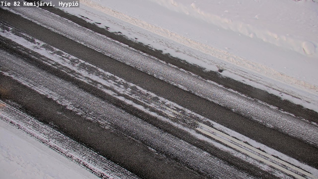 Weather Camera Image Väg 5 Kemi träsk, hyypiö, Kemijärvi, Lappi