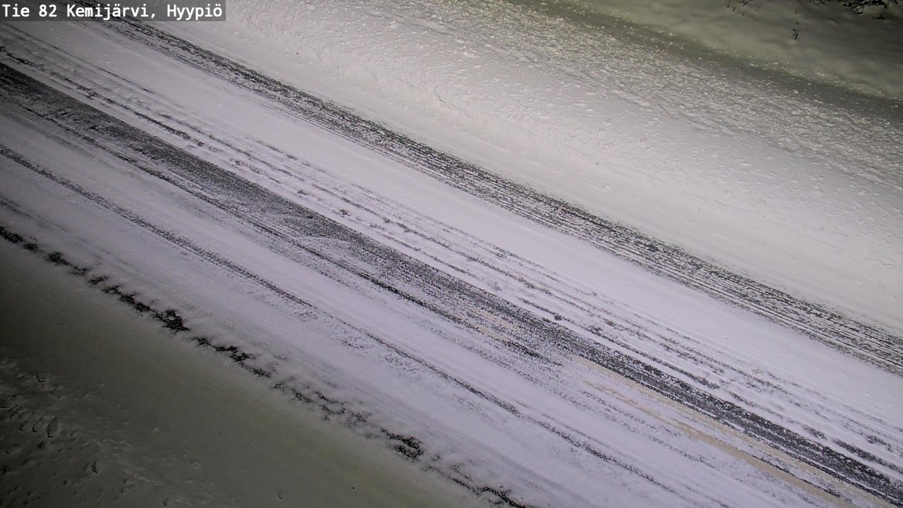 Weather Camera Image Road 82 Kemijärvi, Hyypiö, Kemijärvi, Lappi