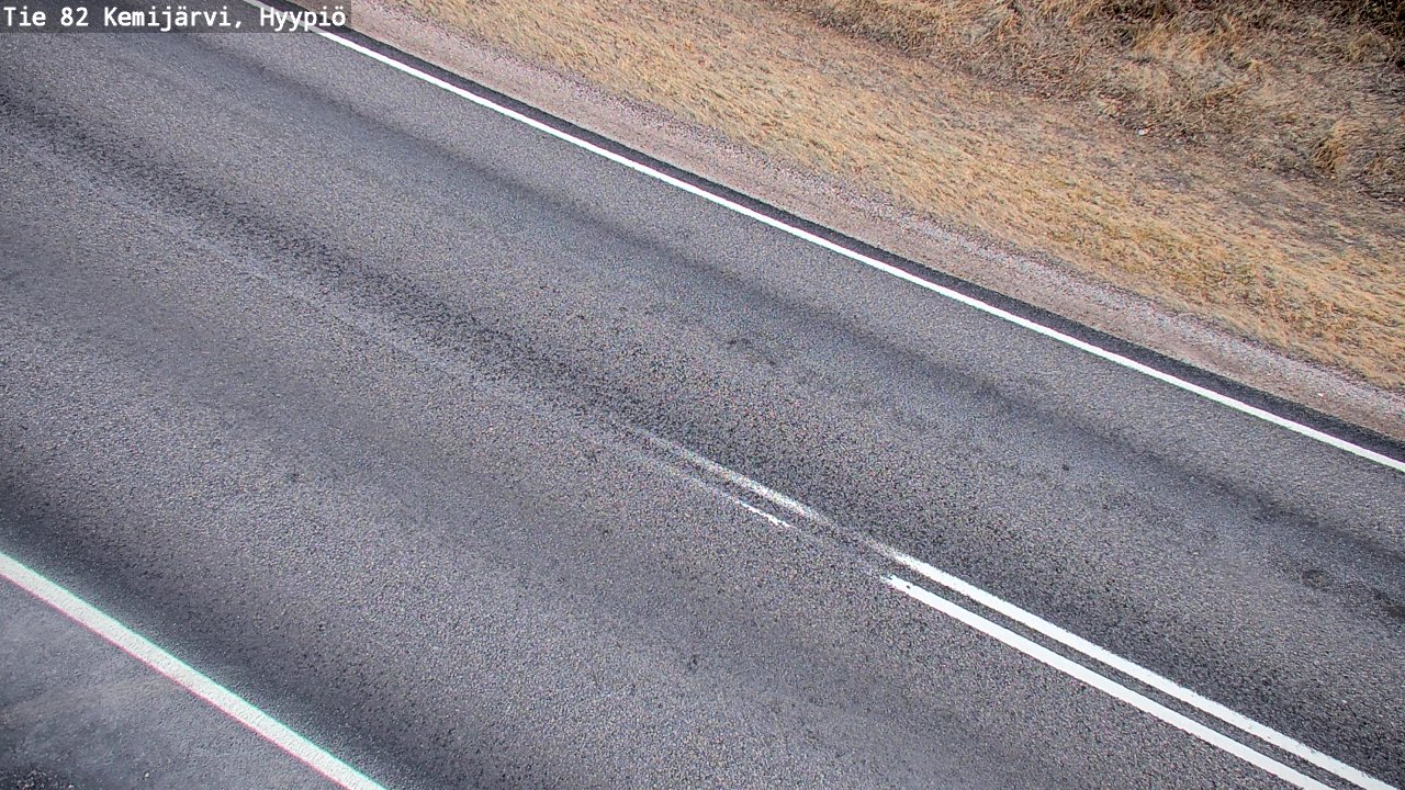 Weather Camera Image Väg 5 Kemi träsk, hyypiö, Kemijärvi, Lappi