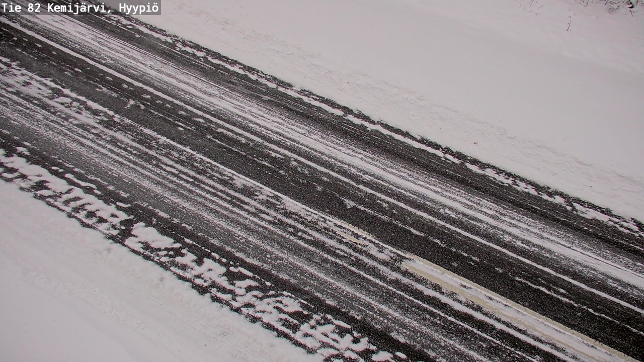 Weather Camera Image Väg 5 Kemi träsk, hyypiö, Kemijärvi, Lappi