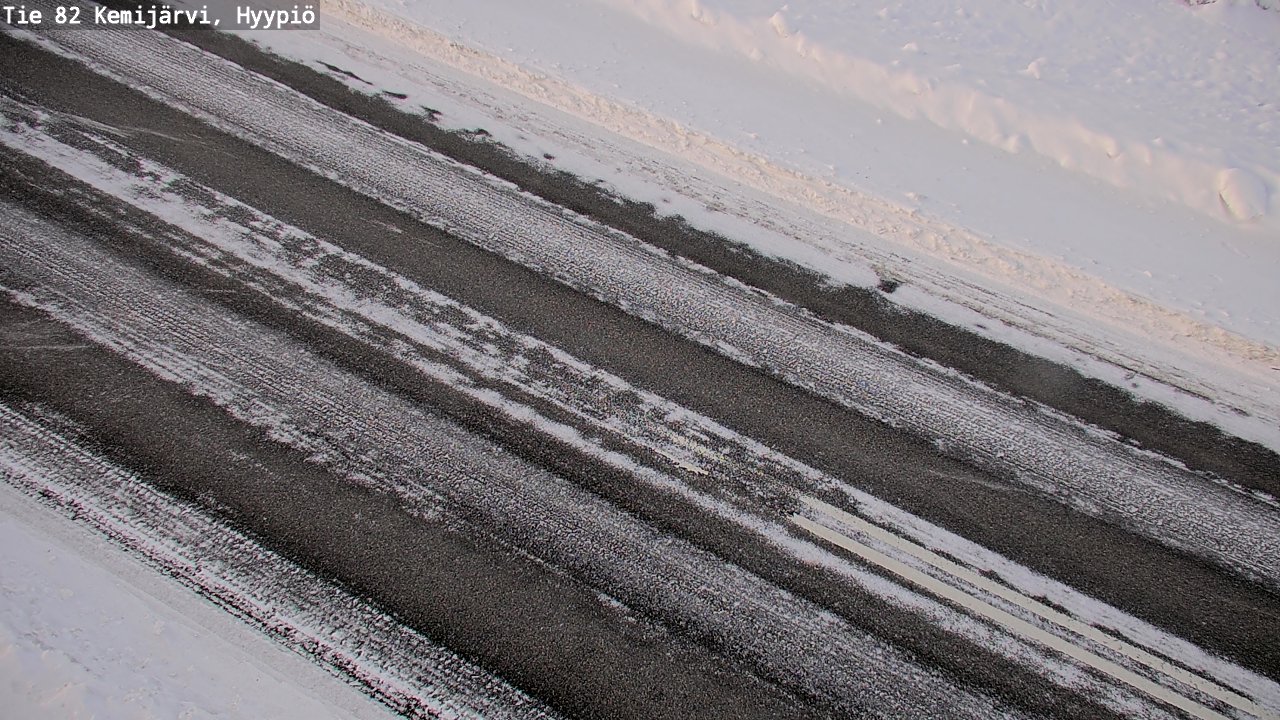 Weather Camera Image Väg 5 Kemi träsk, hyypiö, Kemijärvi, Lappi