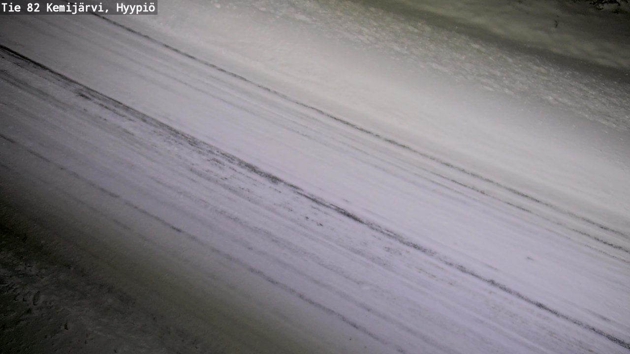 Weather Camera Image Road 82 Kemijärvi, Hyypiö, Kemijärvi, Lappi