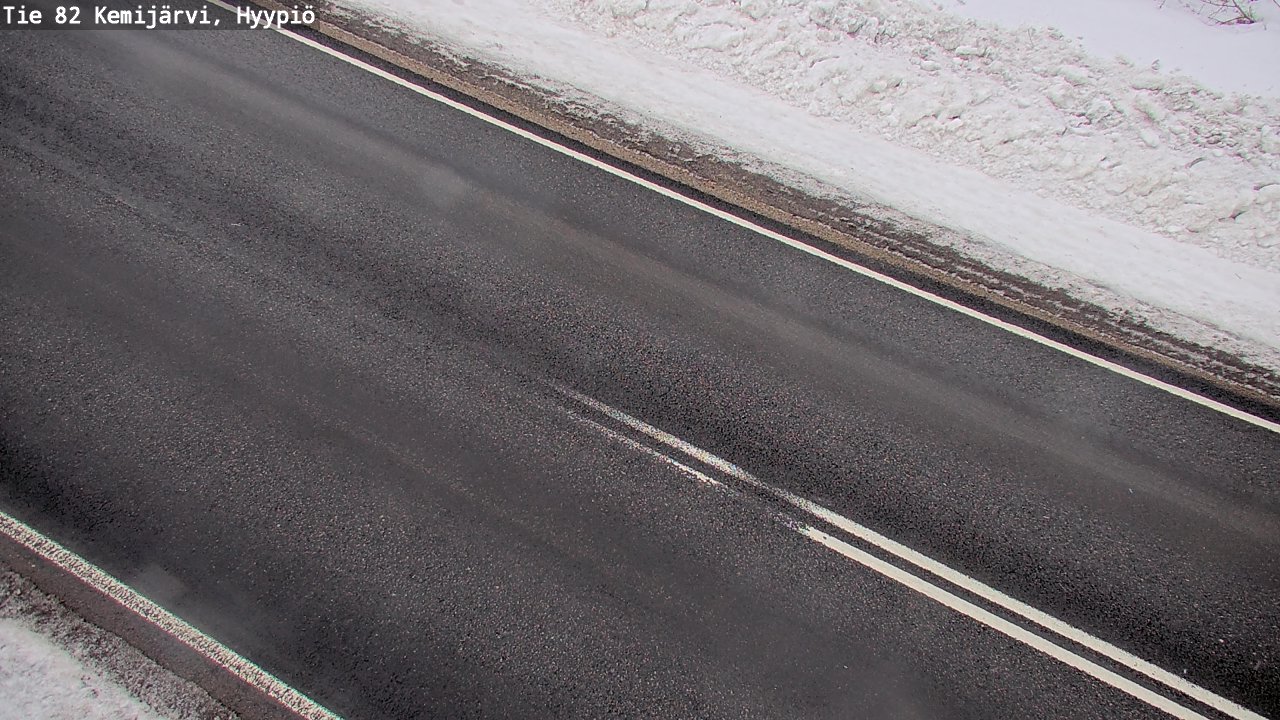 Weather Camera Image Väg 5 Kemi träsk, hyypiö, Kemijärvi, Lappi