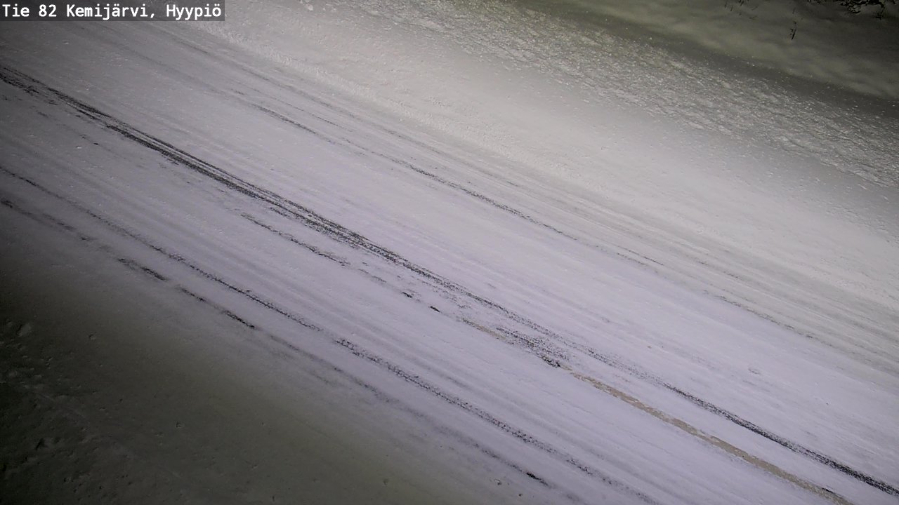 Weather Camera Image Road 82 Kemijärvi, Hyypiö, Kemijärvi, Lappi