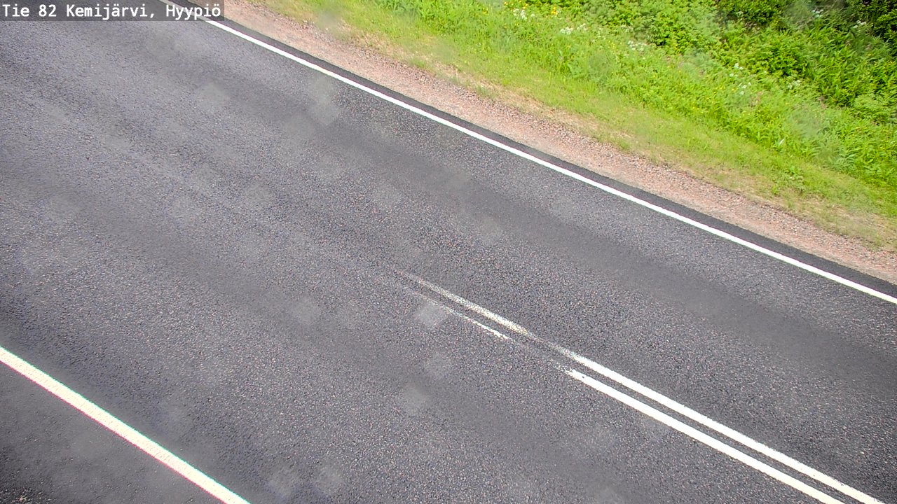 Weather Camera Image Road 82 Kemijärvi, Hyypiö, Kemijärvi, Lappi