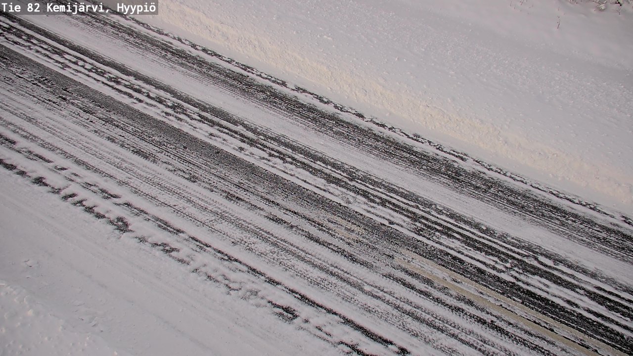 Weather Camera Image Road 82 Kemijärvi, Hyypiö, Kemijärvi, Lappi