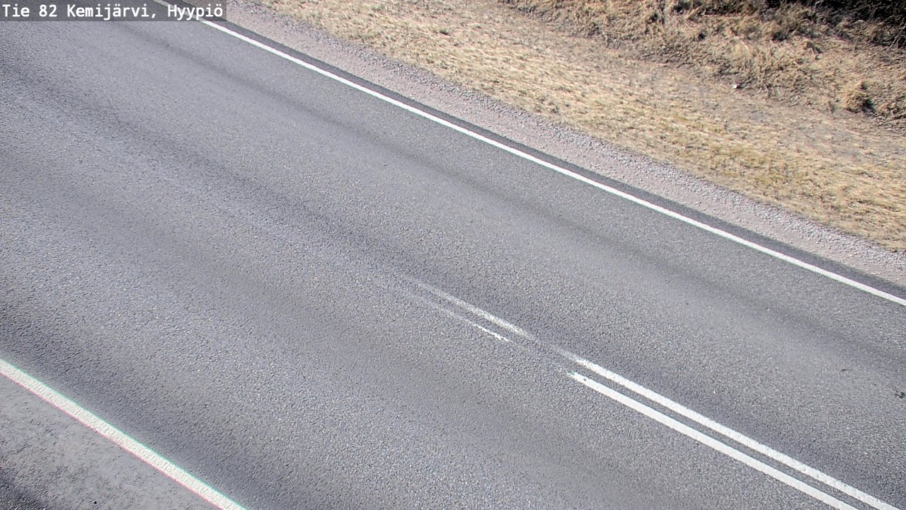 Weather Camera Image Väg 5 Kemi träsk, hyypiö, Kemijärvi, Lappi