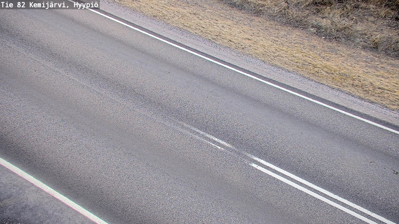 Weather Camera Image Väg 5 Kemi träsk, hyypiö, Kemijärvi, Lappi