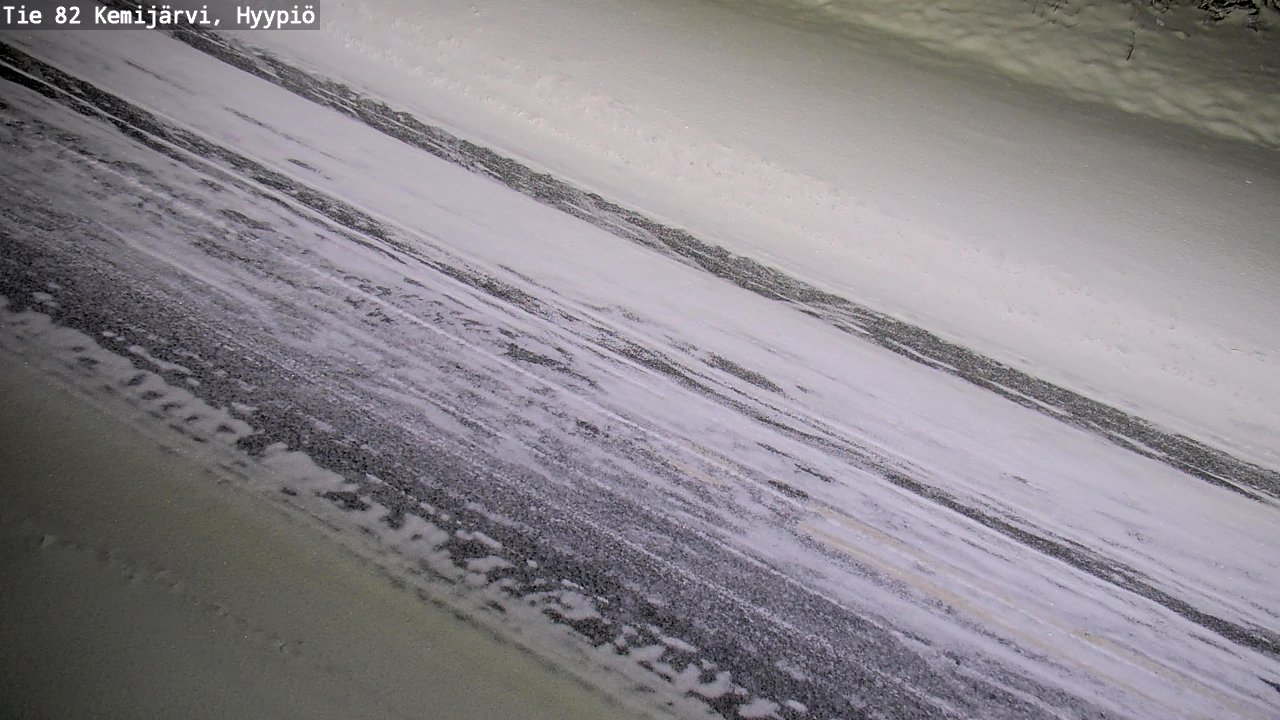 Weather Camera Image Väg 5 Kemi träsk, hyypiö, Kemijärvi, Lappi