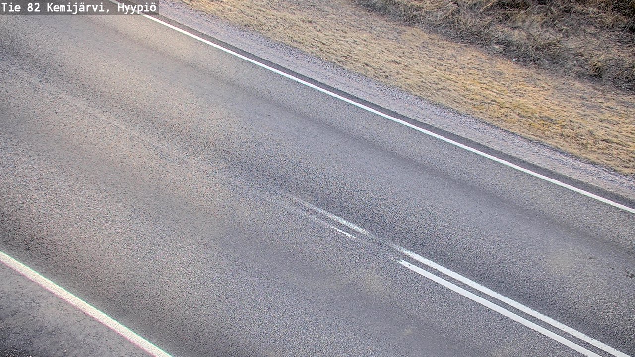 Weather Camera Image Väg 5 Kemi träsk, hyypiö, Kemijärvi, Lappi
