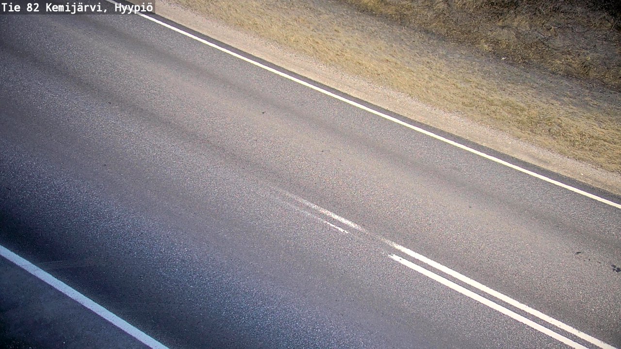 Weather Camera Image Road 82 Kemijärvi, Hyypiö, Kemijärvi, Lappi