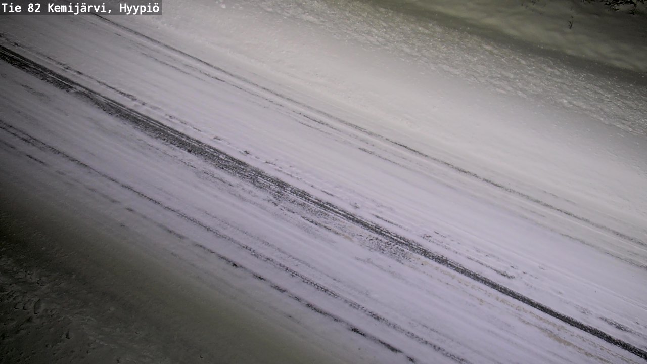Weather Camera Image Road 82 Kemijärvi, Hyypiö, Kemijärvi, Lappi