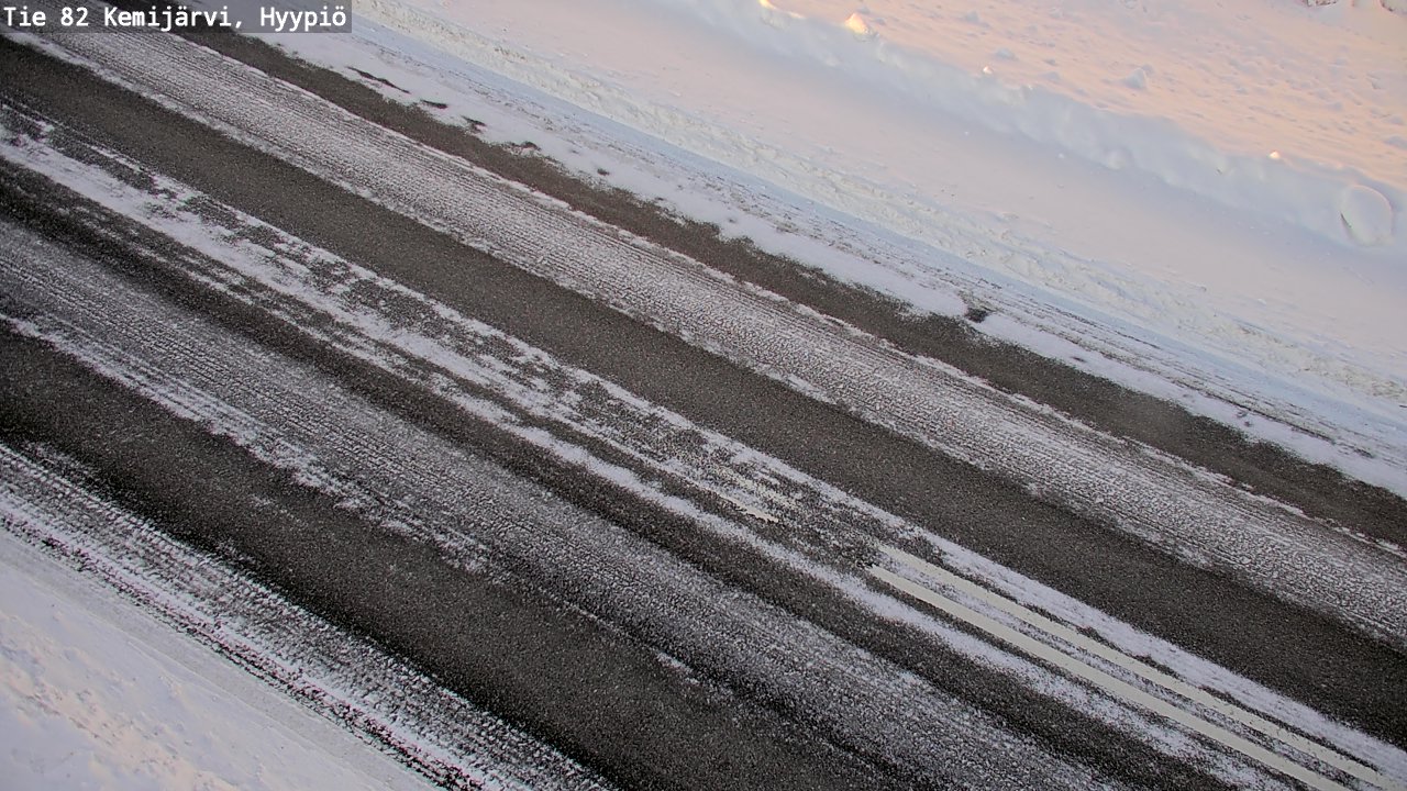 Weather Camera Image Väg 5 Kemi träsk, hyypiö, Kemijärvi, Lappi