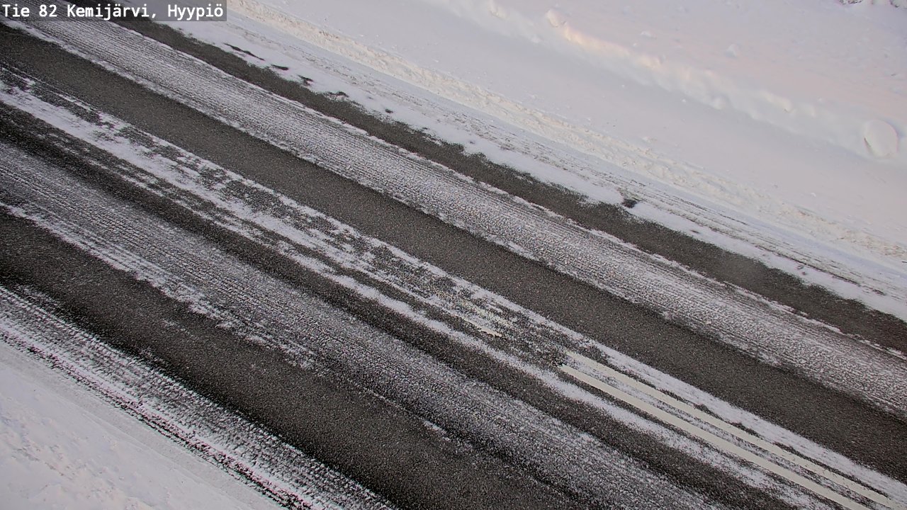 Weather Camera Image Väg 5 Kemi träsk, hyypiö, Kemijärvi, Lappi